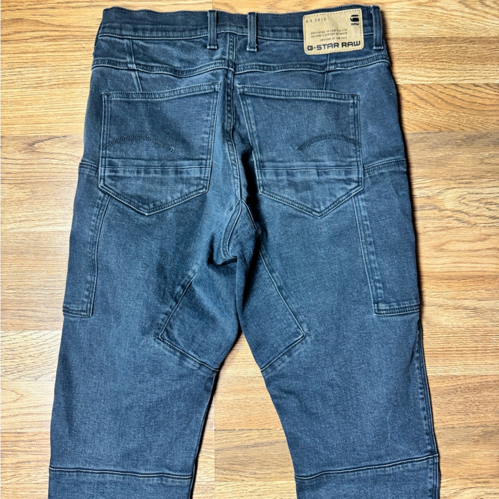 G-Star Raw 3D Skinny Denim Cargo Pants Faded Gray Multi-Pockets - Picture 8 of 10